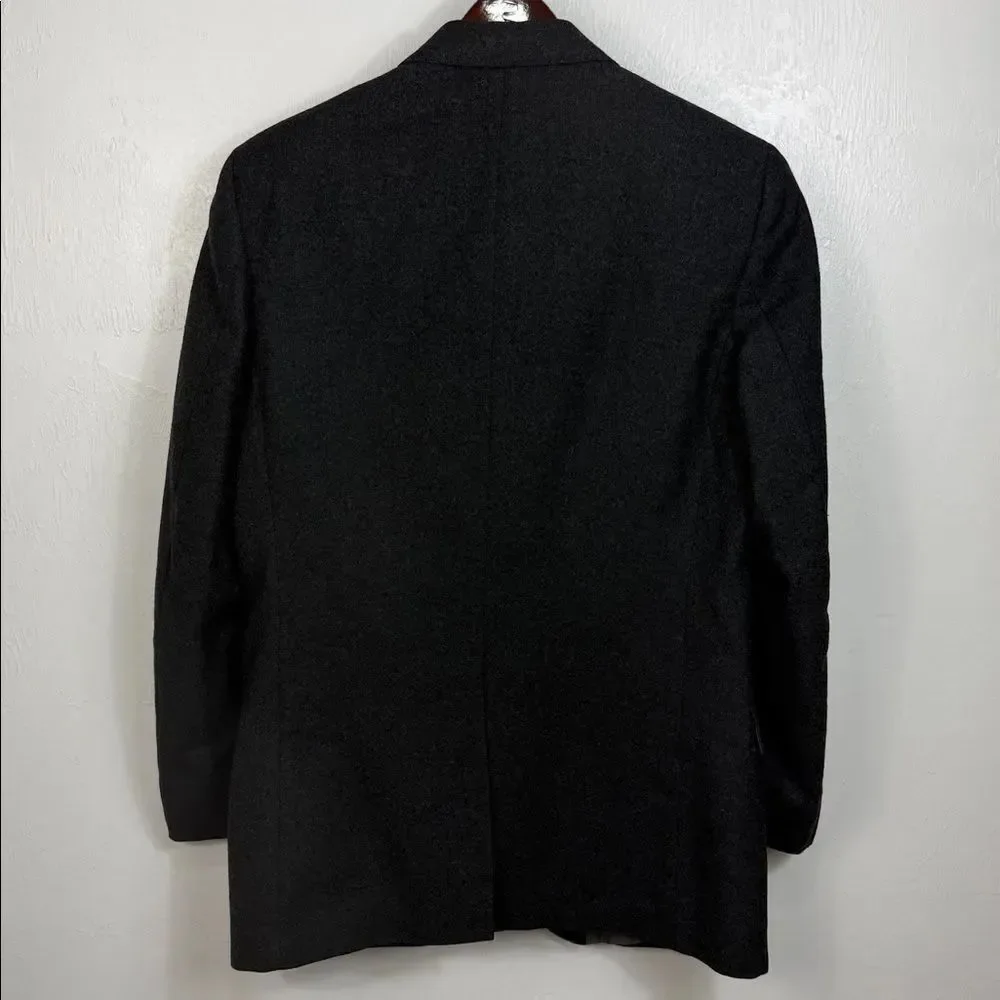 Gladstone London Pure New Wool Blazer Gray 2-Button Jacket Size M